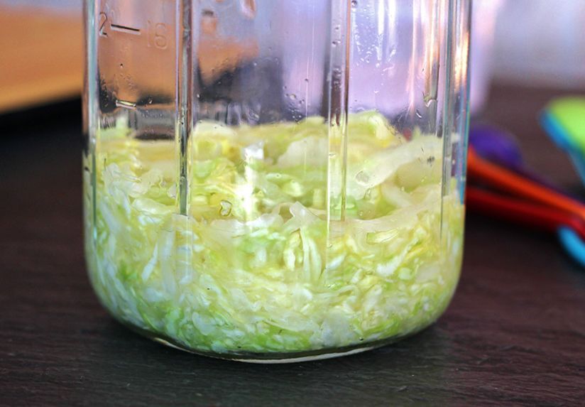 5. Juice from cabbage should cover cabbage.